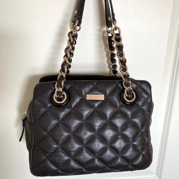 kate spade Handbags - Kate Spade New York Gold Coast Elizabeth Black Leather Shoulder Bag